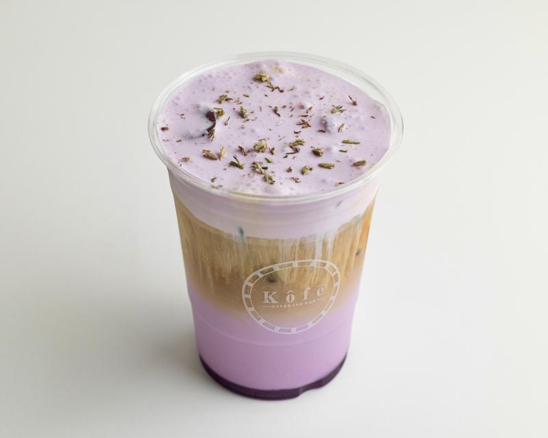 Iced Lavender Cream Latte